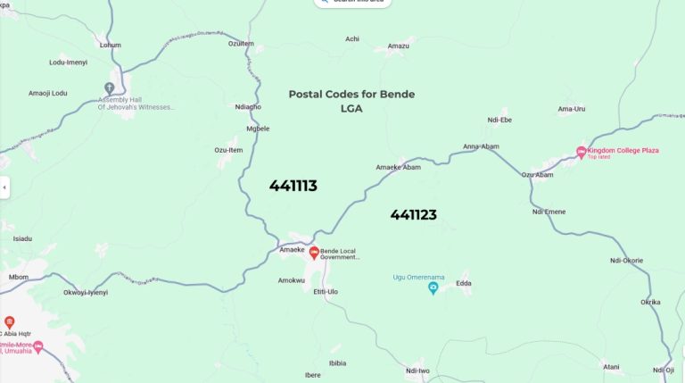 LGA Bende Postal Codes