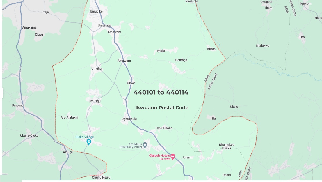 Ikwuano Postal Codes