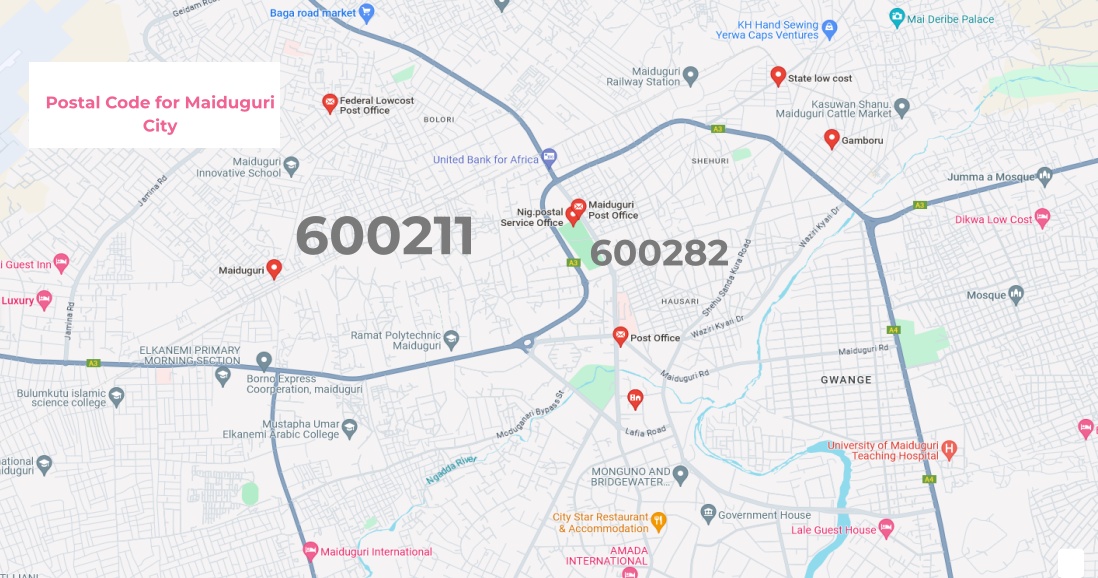 Maiduguri Postal Codes