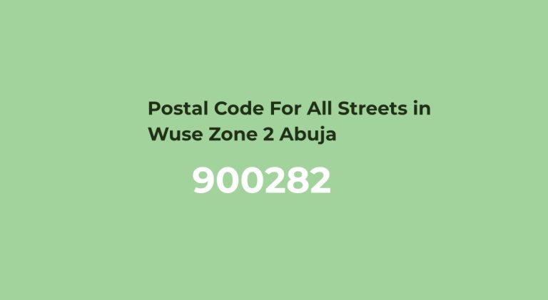 Wuse Zone 2 Postal Code