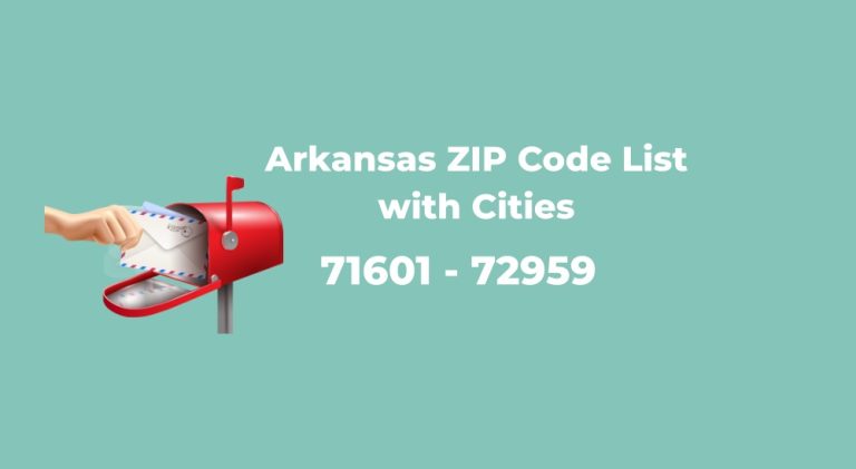 Arkansas ZIP Code List with Cities