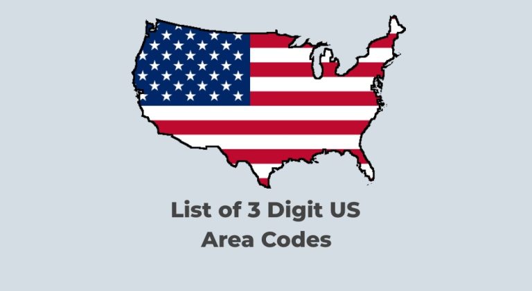 US Area Codes List