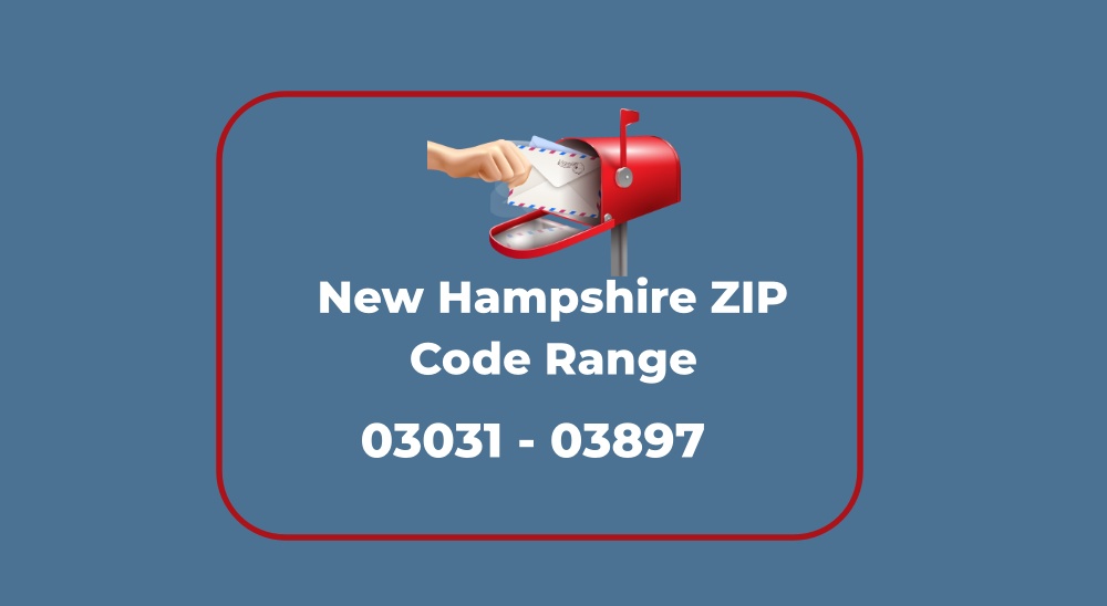 New Hampshire ZIP Code Range by City