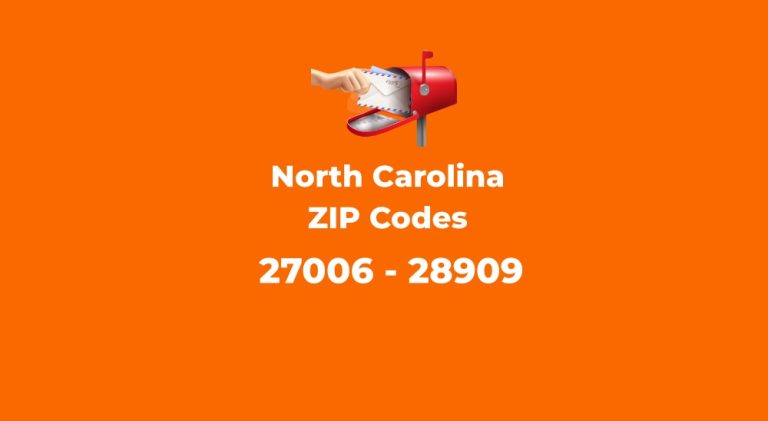 North Carolina ZIP Codes