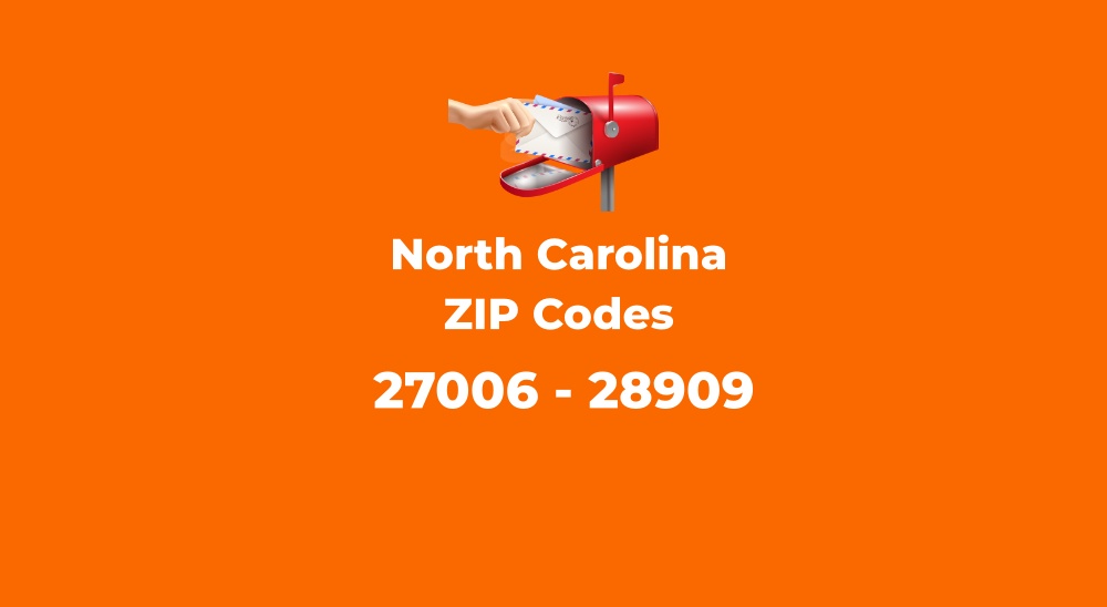 List of All North Carolina ZIP Codes by City