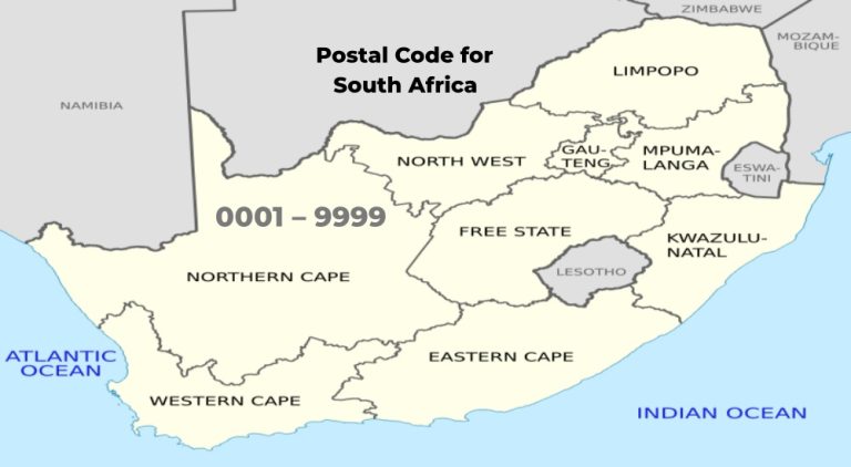 Postal Code for South Africa