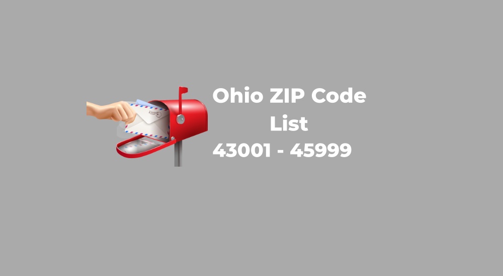 Ohio ZIP Code List