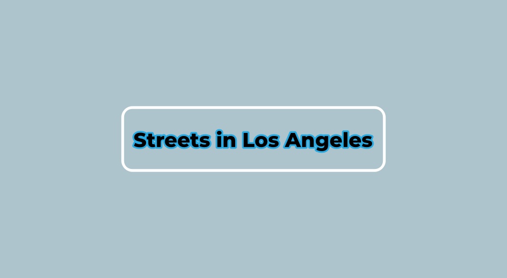 Streets in Los Angeles with ZIP Codes